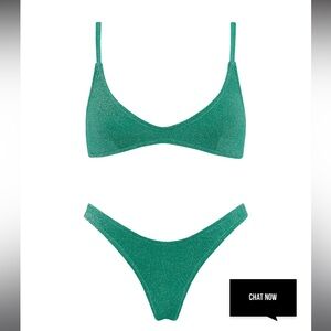 Maia - Jaded Sparkle Triangl bikini